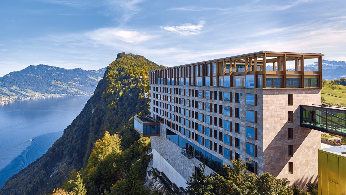 Hotel Bürgenstock in Zwitserland met AquaClean douchewc-modellen